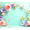 thumbnail image 3 of Floral Butterfly Theme Spring Backdrop Decoration Banner for Party Wedding Photography Baby Shower Event Decor Background Celebration, 3 of 3