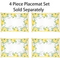 thumbnail image 5 of Newbridge Lemon Orchard Indoor/Outdoor Border Fabric Tablecloth - Fresh Lemon and Citrus Leaf Stain Resistant, No-Iron Fabric Tablecloth, 52 Inch x 52 Inch Square, 5 of 9