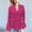 Hot Pink, variant on Holzkary Women's Long Bell Sleeve Tops Ruffle Blouse for Work Dressy Casual Work Tunic Shirts Clothes 2025 Fashion V Neck Drilling Solid Color Long Sleeve Blouses Light Weight Work Shirts Black L