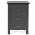 thumbnail image 6 of Costway Set of 2 Nightstand End Beside Sofa Table w/ 3 Drawers Bedroom Furniture Black, 6 of 12