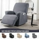 thumbnail image 2 of Nvzi Funda de sofá elástica de jacquard, funda de poliéster para sillón reclinable, fácil de instalar, lavable, protector de sofá de 2 plazas (gris oscuro), 2 of 3