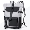 thumbnail image 4 of Mochila de viaje impermeable para hombre de gran capacidad, mochila para ordenador portátil de negocios enrollable, 4 of 8