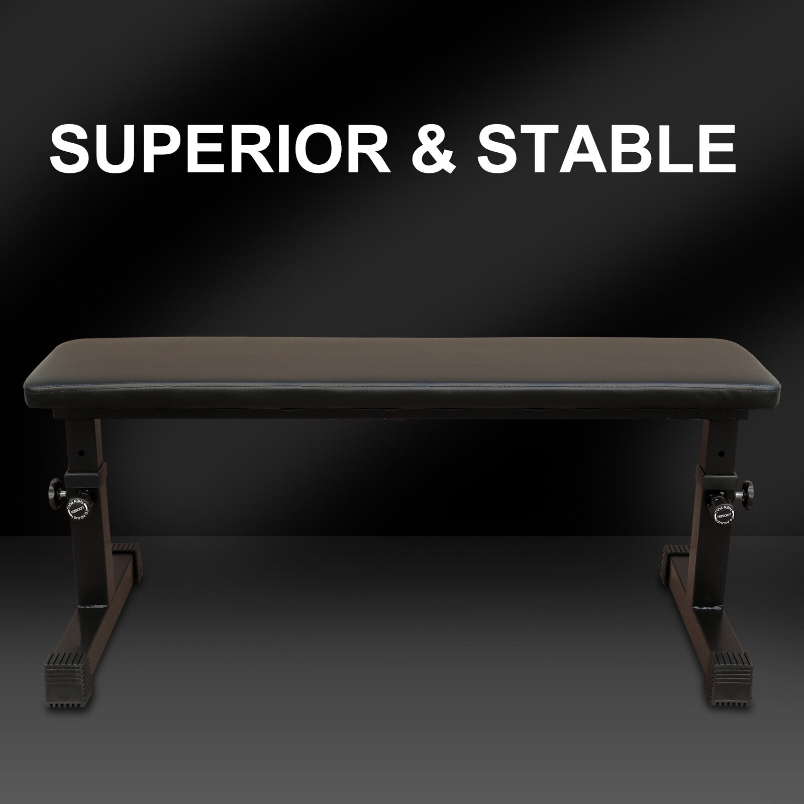 Weight Bench THE Flat Weight Bench for Strength Training W/ 5-Level Adjustable Height,Workout Bench