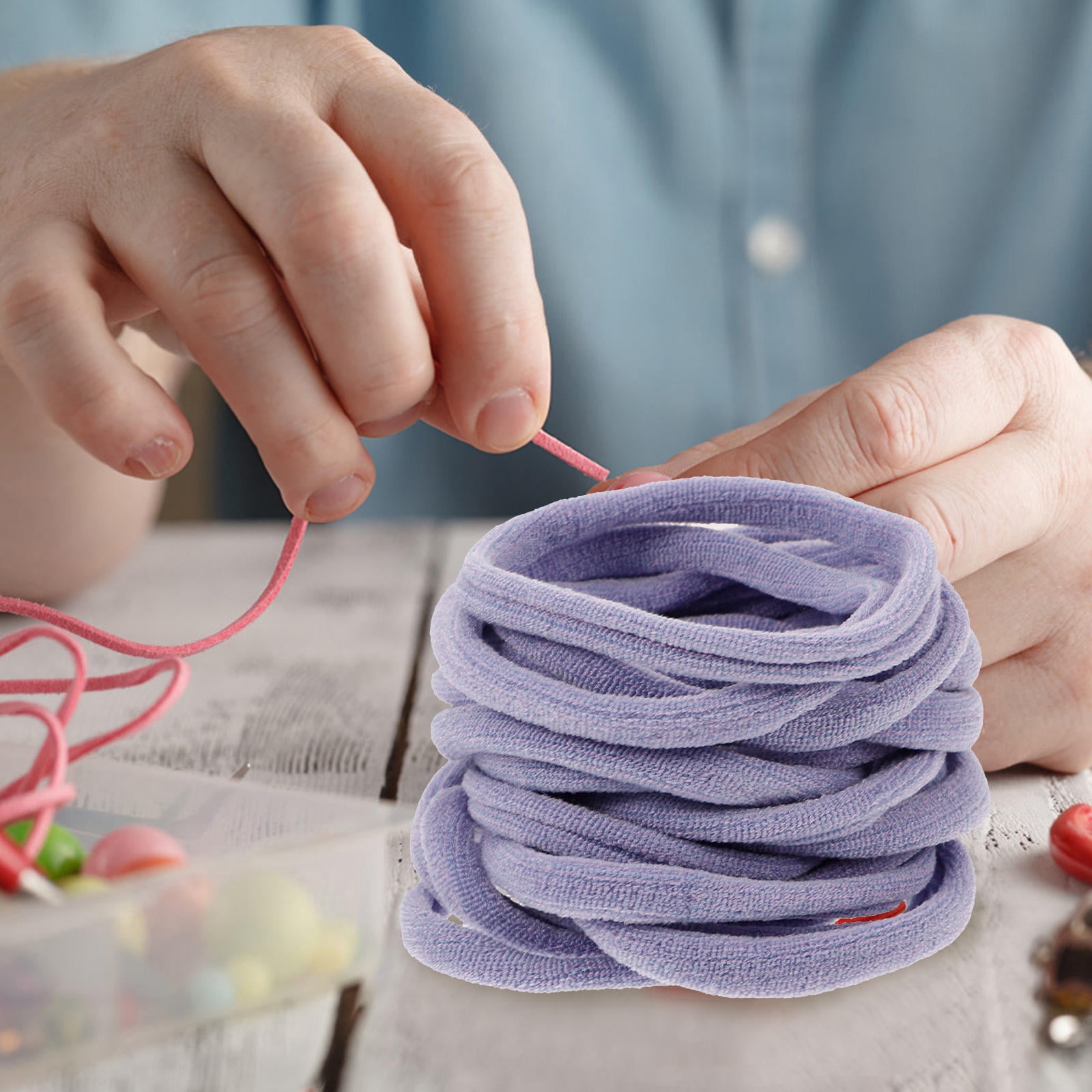 ORDDIART 180Pcs Loom Loops Refill Nylon Diy Weaving Craft Making For Children Parents present Giving