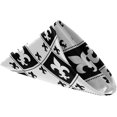 thumbnail image 2 of GZHJMY Black and White Alternating Fleur-De-Lis Pattern Cloth Napkins, Set of 1 20 x 20 Inch Soft & Comfortable Polyester Dinner Napkin for Family, Restaurant, Weddings, Parties, 2 of 5