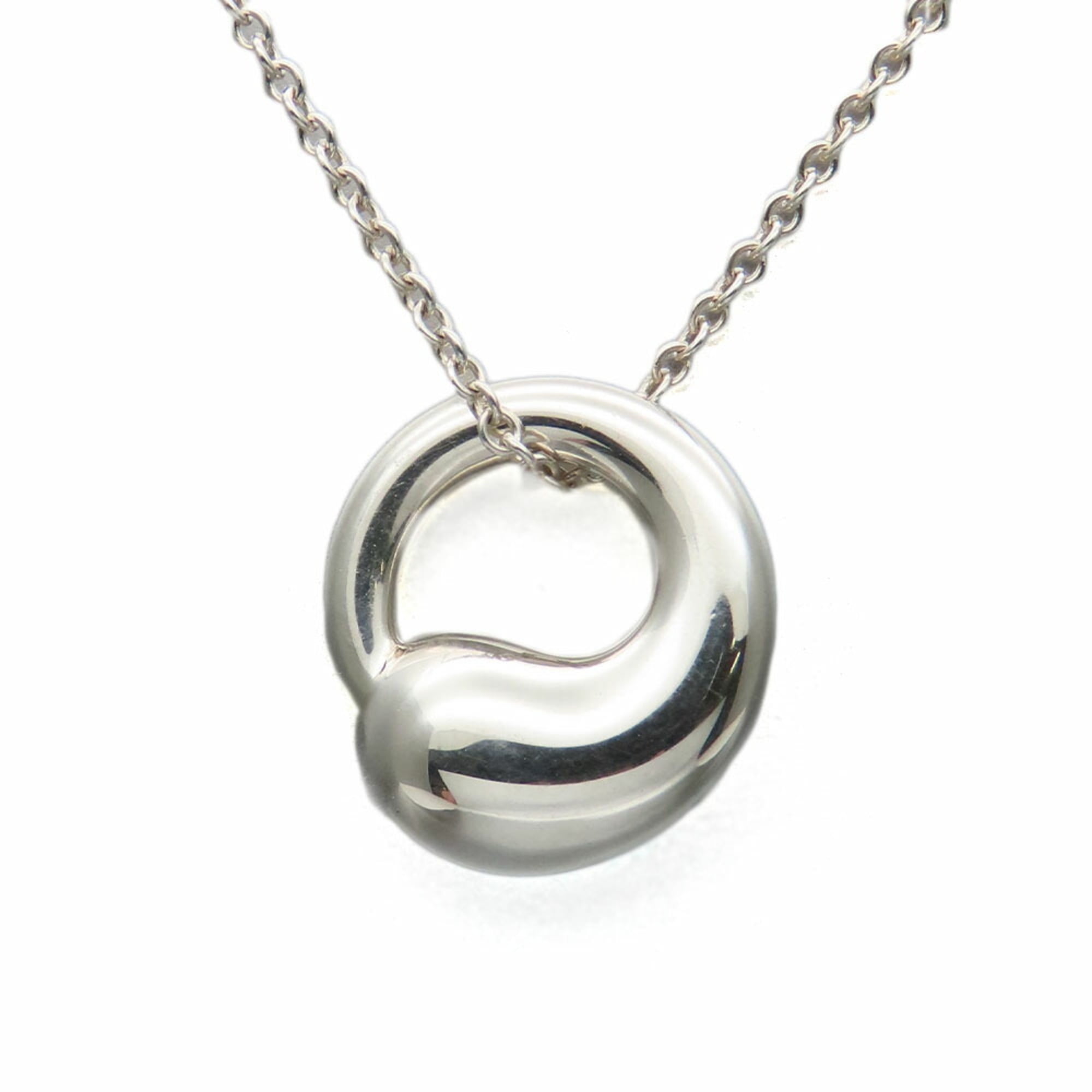 TIFFANY & CO. Pre-Owned Tiffany Necklace Eternal Circle Silver 925 Approx. 4.0g Elsa Peretti... (Good)