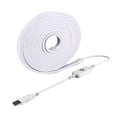 thumbnail image 3 of Luces de neón USB, tira de luces LED, puerto USB, cuerda de neón, dispositivos de iluminación, mejora de iluminación, decoración de fiesta, tira de Luz blanca de 6500 K., 3 of 8