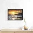 thumbnail image 3 of Nawypu Sea Canvas Wall Art Print: Framed Large Ocean Artwork Sunset Beach Seascape Picture Coastal Sailboats Scene Painting for Living Room Bedroom Art Decor, 3 of 4