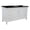 White, variant on 61 in. Single Wooden Vanity White with Black Galaxy Rectangle Sink