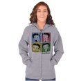 thumbnail image 5 of Betty Boop Classic Cartoon Cute Zip Hoodie Sweatshirt Women Brisco Brands S, 5 of 6