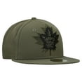 thumbnail image 3 of Men's New Era  Olive Toronto Maple Leafs Military Appreciation Flag 59FIFTY Fitted Hat, 3 of 5