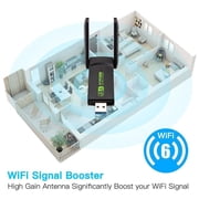 USB 3.0 WIFI Adapter 600/1300mbps Wireless Dongle Dual Band Antenna 2.4G/5G A2C5
