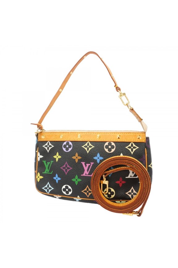 Pre-Owned Louis Vuitton Monogram Multicolor Pochette Accessoires M92648 Noir 2-way bag for women
