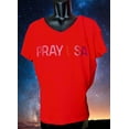 thumbnail image 3 of PRAY USA BEAUTIFUL RHINESTONE T SHIRT The Best thing you can do to show up for our Country, 3 of 8