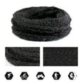 thumbnail image 3 of Swtroom Unisex Thermal Knit Hat, Scarf & Glove Set, Black, 3-Piece, 3 of 6
