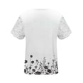 thumbnail image 5 of TaTaai Everyday Casual Floral Print V Neck Top, Women‘s Short Sleeve Pullover Blouse in Lightweight Loose Fit for Spring Season, Weekend & Relaxed Outings Gift, 5 of 5