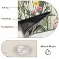 thumbnail image 6 of Round Rug 4Ft Washable Non-Slip, Spring Floral Circle Area Rugs for Living Room Bedroom, Yellow Flowers Pastoral Botanical Rustic Indoor Floor Mats Carpet Runner for Home Decor Aesthetic, 6 of 8