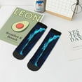 thumbnail image 7 of Pofeuu Blue Marble And Gold Print 30cm Socks, Adult Running Hiking Socks for Youth and Adult, 7 of 7