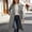 Grey, variant on 2026 New Pea Coats For Women Winter Classic Lapel Open Front Long Overcoat Comfy Wool Blend Long Sleeve Oversized Trench Coat(Blue,XL)