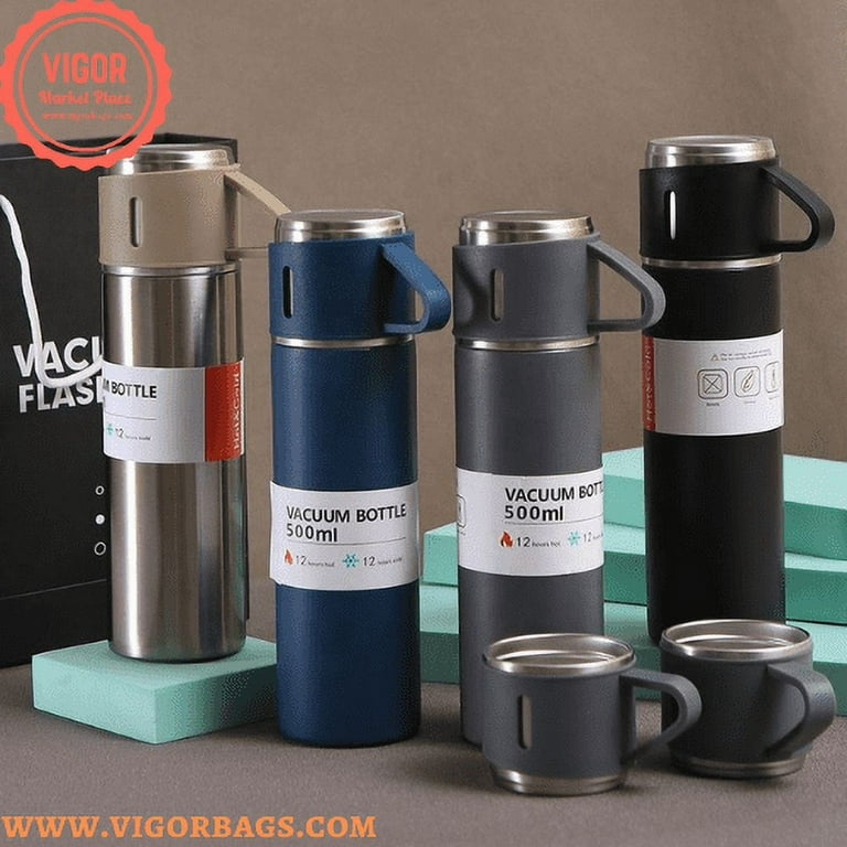 Vacuum Flask Thermos Cup & Luxury Coffee Mug Table Top USB