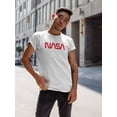 thumbnail image 2 of Nasa Classic Typography In Red Men T-Shirt, Male 3X-Large, 2 of 4