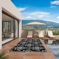 thumbnail image 3 of Horrible Skull Outdoor Rug for Patio/Deck/Porch, Non-Slip Large Area Rug 6 x 9 Ft, Halloween Black Flowers Skeleton Indoor Outdoor Rugs Washable Area Rugs, Reversible Camping Rug Carpet Runner, 3 of 8
