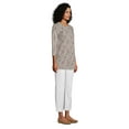 thumbnail image 3 of Lands' End Women's Tall 3/4 Sleeve Supima Cotton Crewneck Tunic, 3 of 3