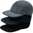 thumbnail image 6 of YooGuoGuo Corduroy 5 Panel Baseball Cap Flat Bill Hats for Men Classic Low Profile Dad Hats Trucker Hat Urban Street Hip Hop Cap, 6 of 7