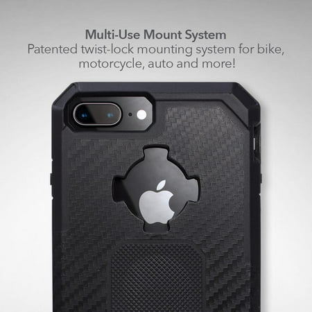 Rokform - Rugged Case for Apple® iPhone® 6 Plus, 6s Plus, 7 Plus and 8 Plus - Black