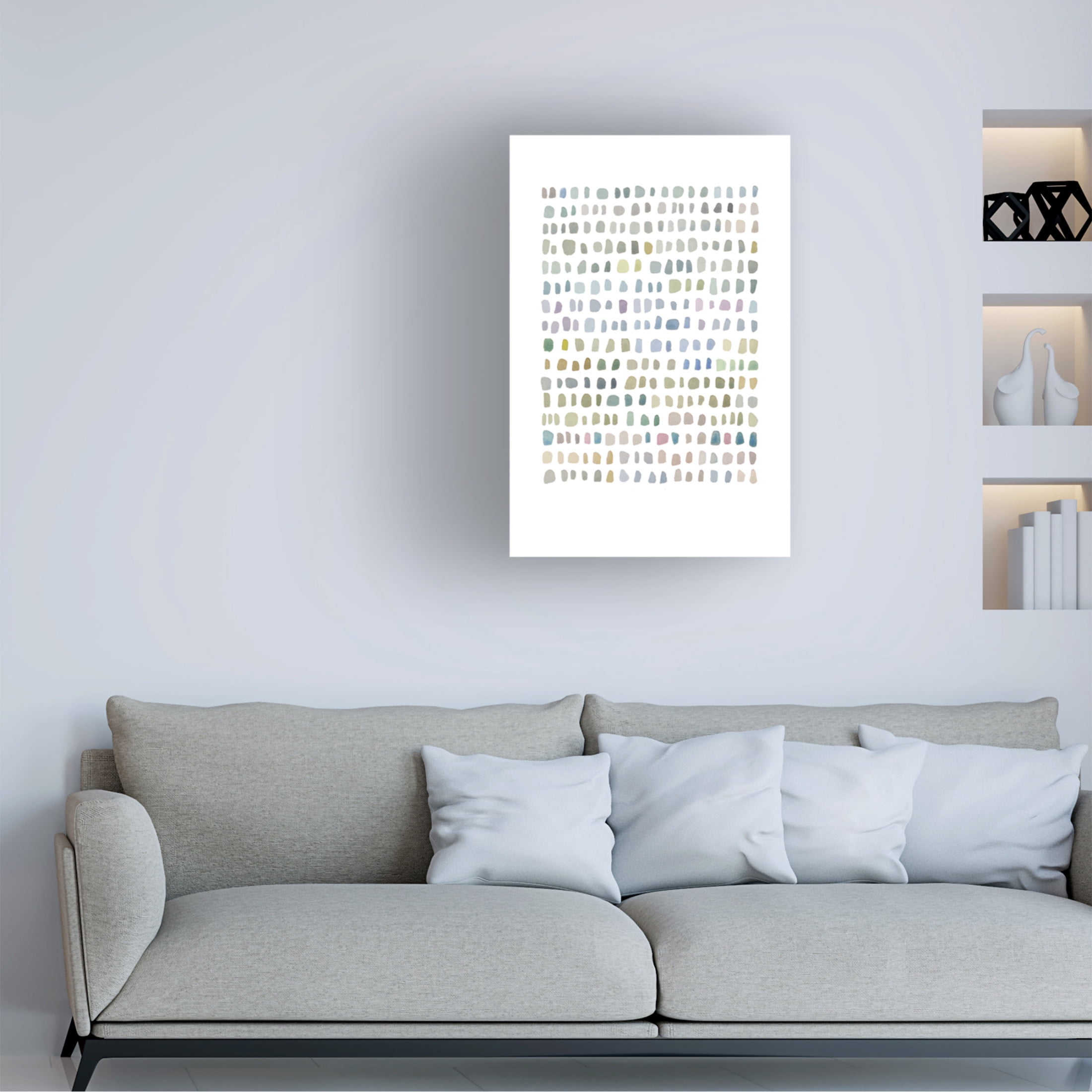 Trademark Fine Art Louise van Terheijden Pebbles Canvas Wall Art
