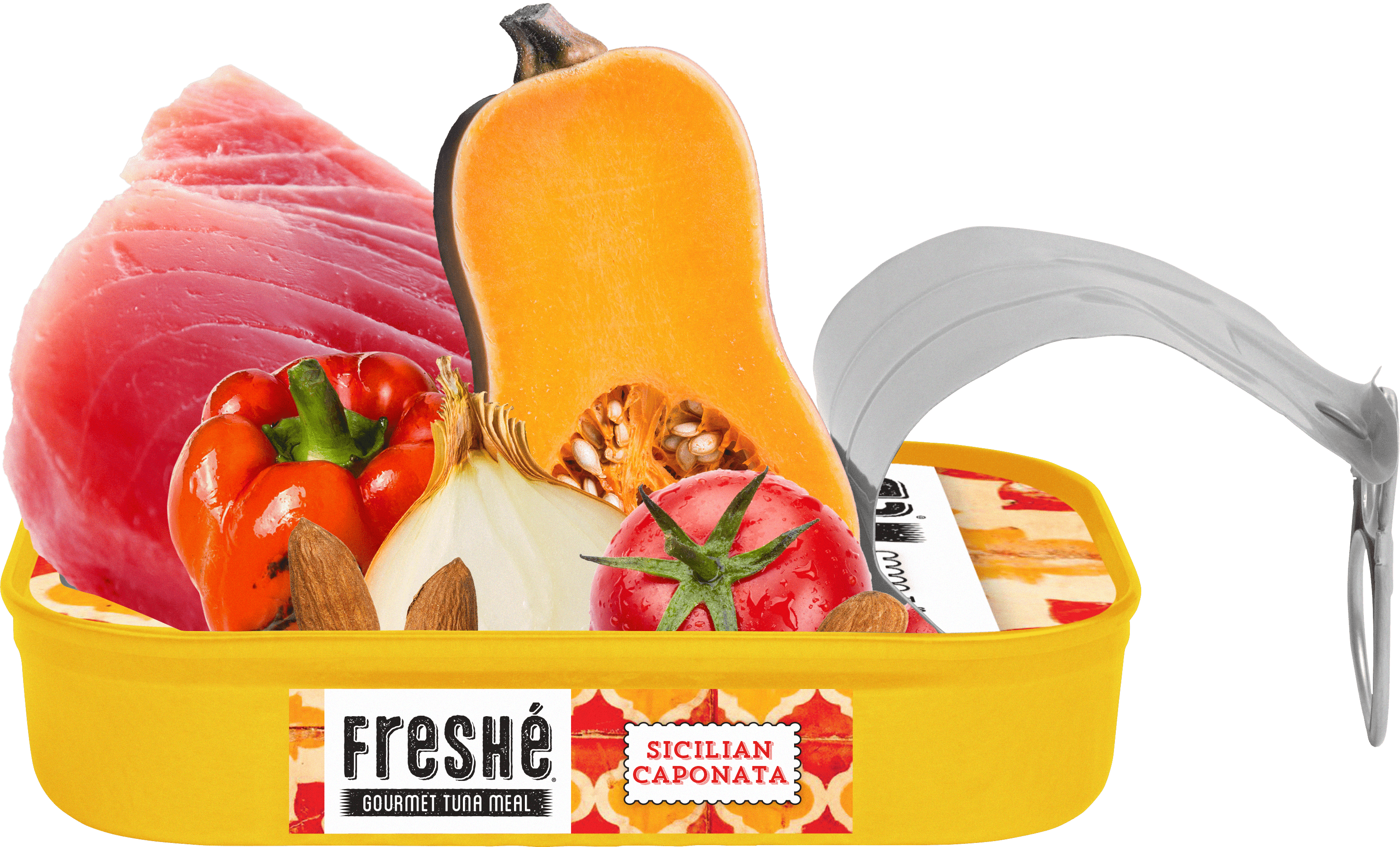 Freshé Gourmet Canned Tuna Variety Pack (4 Pack of 4.25 oz. Tins) Contains Fish, Soy, Almonds, Peanuts