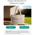 thumbnail image 4 of Win s Way Women's Puffer Tote Bag Lightweight Quilted Shoulder Bag Large Capacity Waterproof Work Travel Gym Handbag Multi-Pocket, 4 of 9