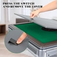 thumbnail image 5 of PartyKindom Light Grey Plastic and Iron Mahjong Table Foldable for Home Use, Dual-Purpose Design, 5 of 7