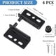 thumbnail image 2 of 2 Sets Pivot Hinges Black Cabinet Hinges Heavy Duty Concealed Shaft Door Hingess, 2 of 5