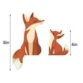 thumbnail image 3 of Hometravel 2025 Wooden Fox Family Door Topper, Handcrafted Door Frame Decor with Mama and Baby Design, Whimsical Animal Statue for Entrance, Home, Gift, 3 of 9