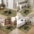 thumbnail image 5 of Area Rugs 3'x5', Black Cats Halloween Carpet Runner Indoor Outdoor Rugs Home Decor Aesthetic, Green Botanical Horror Non Slip Mats Washable Accent Rug for Living Room Bedroom, 5 of 8