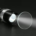 thumbnail image 7 of Uxcell 3 Set Transparant LED Polished Edge Flashlight Glass Lens with Black Silicone Ring for Light Lens Replacement 0.9", 7 of 7