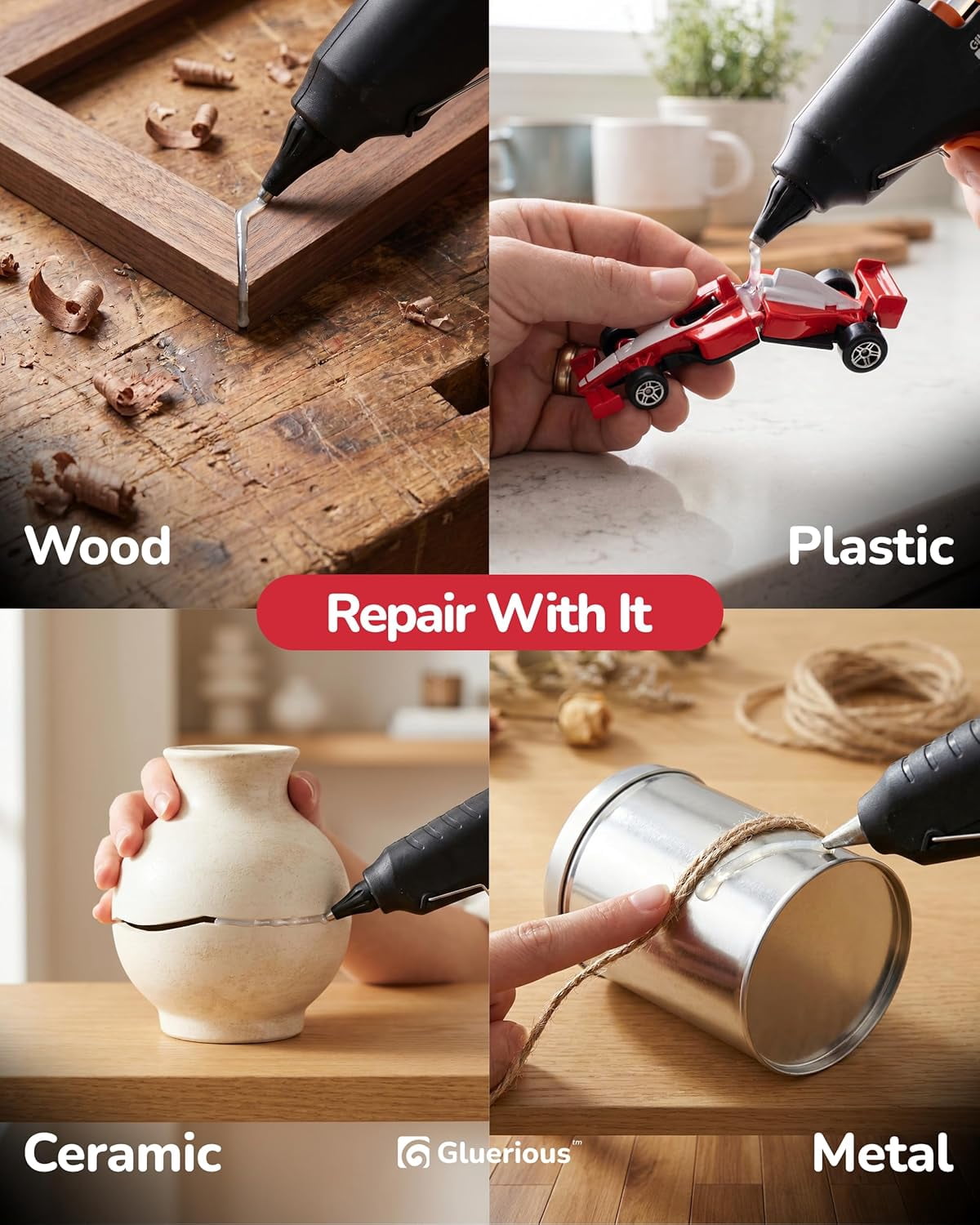 50pcs Full Size Hot Glue Sticks for Large Glue Gun, 0.43x6 inches Large Glue Sticks, Bulk-Pack for Arts Crafts DIY Fabric Gluing & More