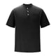 thumbnail image 4 of Blusas y camisas de manga corta con cuello redondo para hombre, blusas/camisetas casuales de verano a la moda de color liso con cuello redondo para hombre., 4 of 6