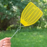 Enoz Fly Swatter, Wire Handled Plastic Fly Swatter, Assorted Colors, 2 Ct