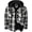 Black, variant on SPEEDRUN Men's Thick Fleece Plaid Jacket Flannel Shirts Sherpa Lined Full Zip Up Hoodie Winter Coat with Pockets Dark Gray M