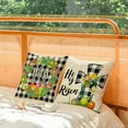 thumbnail image 3 of Easter Throw Pillow Covers 18x18 Set of 4 Spring Decorative Pillow Covers Plaid Easter Cross Bunny Eggs hunt Cushion Covers Pillow Cases for Home Outdoor Sofa Couch Decoration（18 inch）, 3 of 6