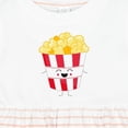 thumbnail image 4 of Inktastic Cute Kawaii Popcorn Girls Baby Dress, 4 of 5
