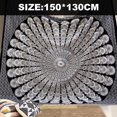 thumbnail image 2 of Colgante de pared tradicional hippie mandala, tapiz floral dorado para ropa de cama, tela colgante estampada, 2 of 5