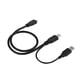 thumbnail image 2 of Cable USB, Cable Micro-B, Disco Duro Móvil Negro De 50 Cm Disco Duro Móvil Micro USB 3.0 Macho Estándar USB 3.0 Macho USB HUB Micro-B Macho Y-cable Teléfono Móvil ANGGREK Male to Micro b   Male Power, 2 of 6