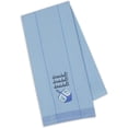 thumbnail image 3 of DII Modern Cotton Assorted Hanukkah Embroidered Dishtowels in Blue (Set of 3), 3 of 10