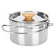 thumbnail image 1 of Cafetera, tetera de acero inoxidable, tetera portátil de acero inoxidable, utensilios de cocina para acampar, de calidad profesional, 1 of 12