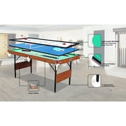 RACK Crucis 5.5-Foot Folding 3 in 1 Multi Game Billiard/Pool Table (Green)