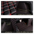 thumbnail image 5 of MPXBM Cargo Mat for Audi e-tron 2019 2020 2021 2022 2023 2024, Trunk Mat Leather Full Coverage All Weather Waterproof Protection Car Accessories,(Black-Red), 5 of 5