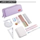thumbnail image 4 of Estuche grande para lápices con 3 compartimentos, bolsa para lápices de gran capacidad, bolsa para guardar artículos de papelería, 4 of 5